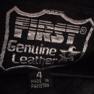 Little Black Leather Mini Skirt with Side Lacing